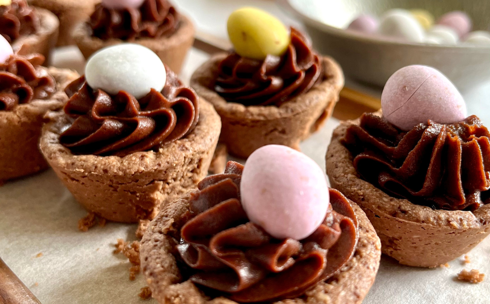 Easter Chocolate Ganache Nests