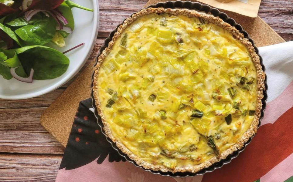 Keto & Low Carb Leek & Asparagus Quiche