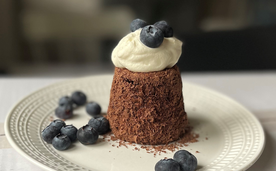 Low Carb & Keto Chocolate Brownie Dome Dessert